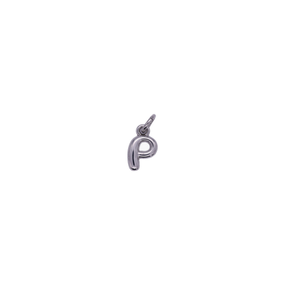 Mini Silver Bubble Letter Charms