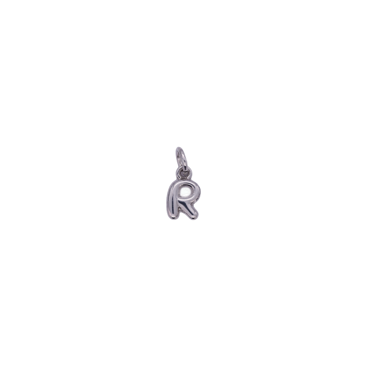 Mini Silver Bubble Letter Charms