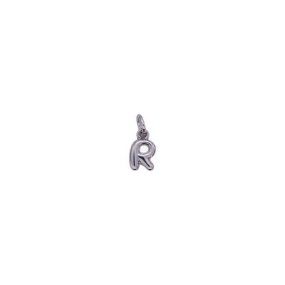 Mini Silver Bubble Letter Charms