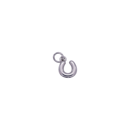 Mini Silver Bubble Letter Charms