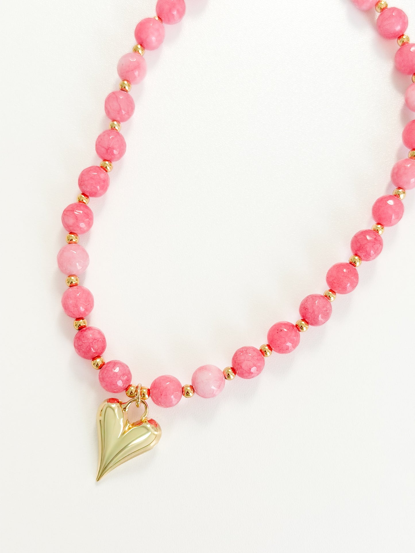 Pink Sugar Heart Necklace