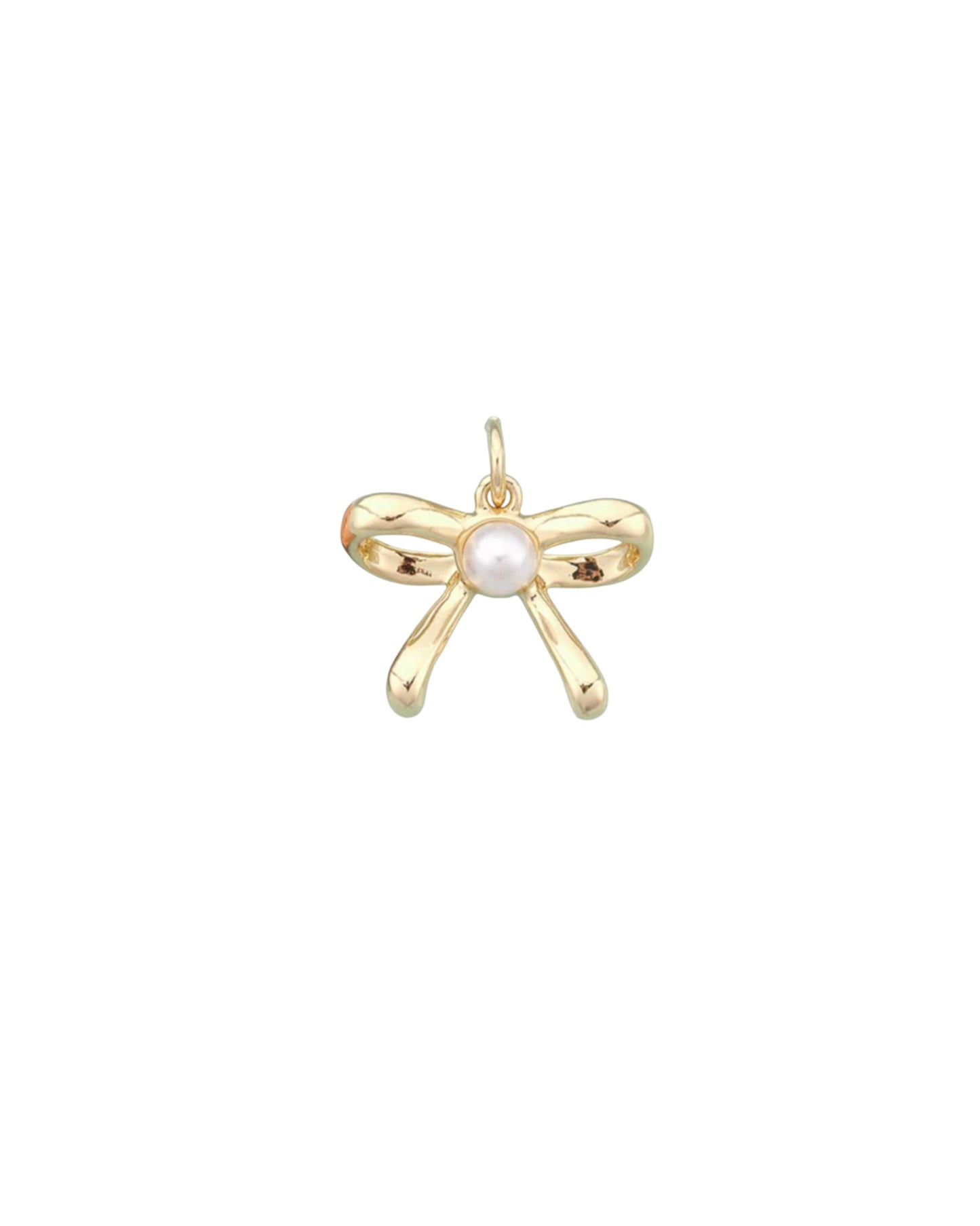 Pearl Bow Tie Charm
