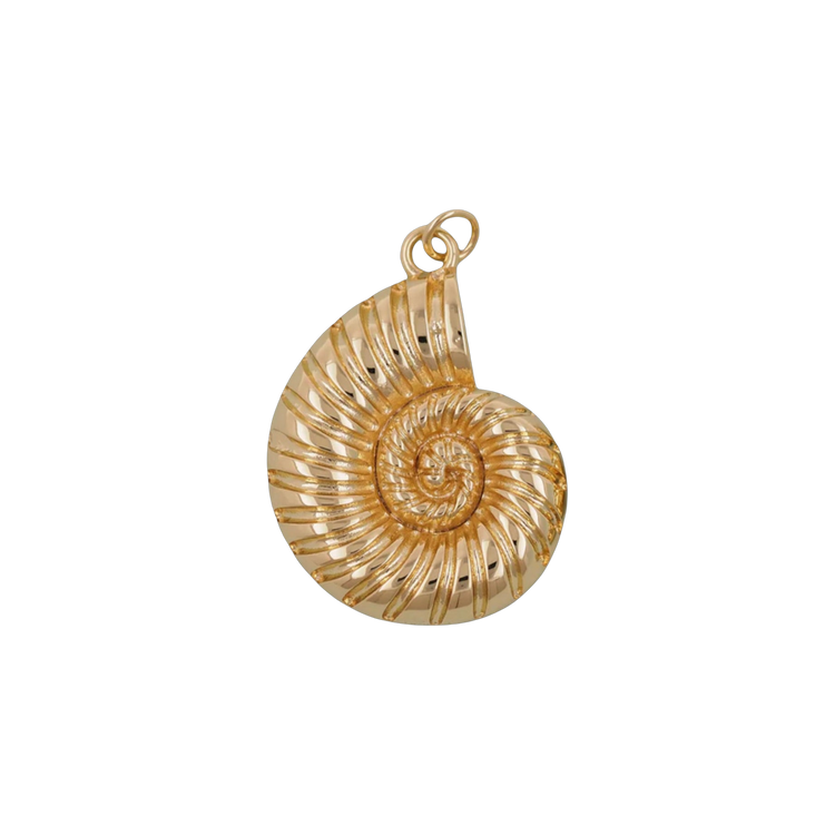 Chunky Spiral Shell Charm