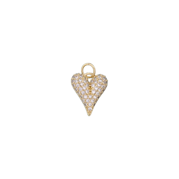 Shine Drop Heart Charm