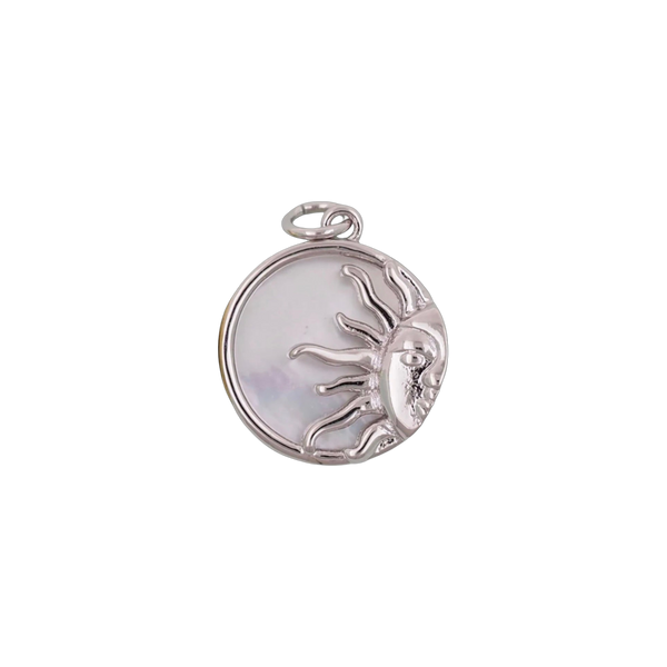 Silver Horizon Sun Charm