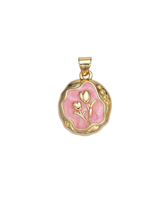 Pink Tulip Charm