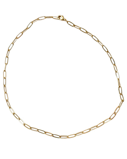 Gold Paperclip Necklace