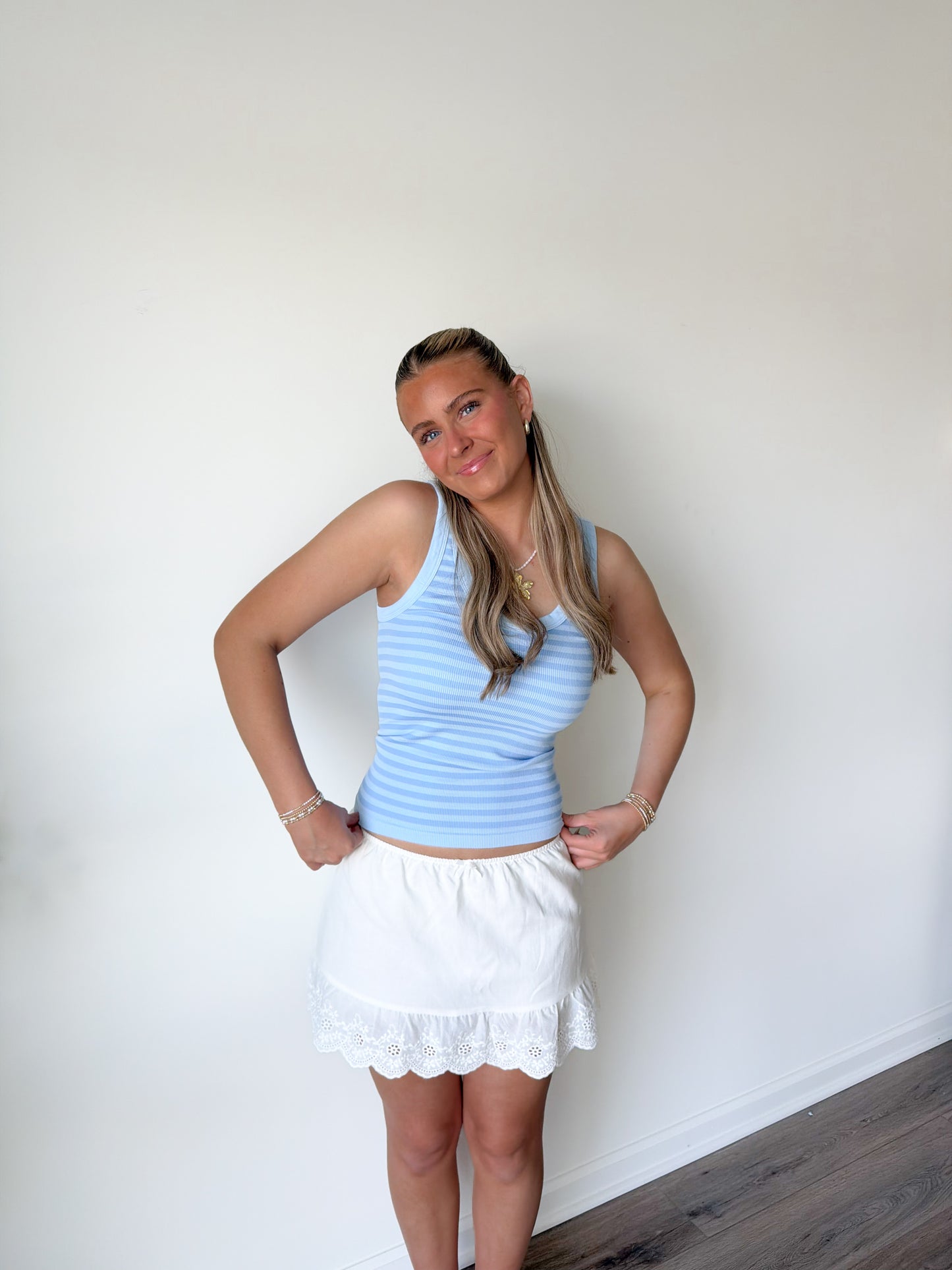 Blue Striped Tank