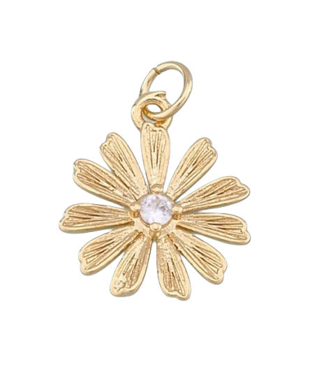 Gold Daisy Charm