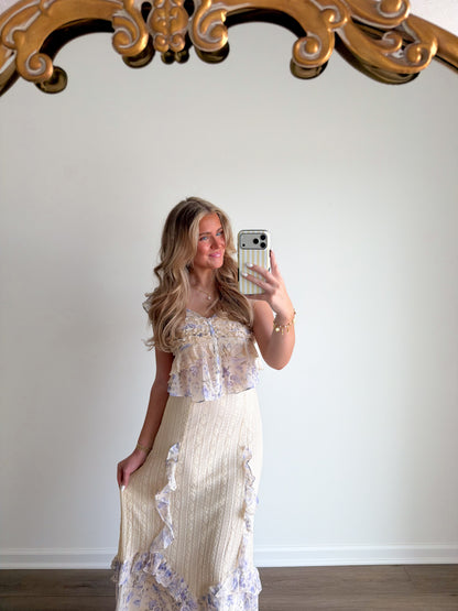 Lavender Lace Floral Set