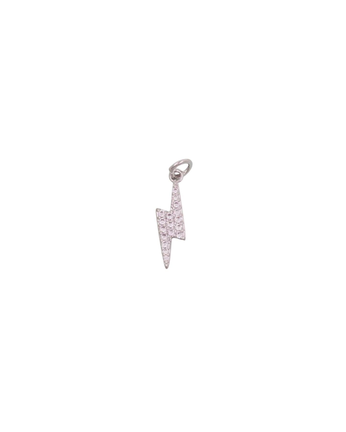 Silver Lightning Charm