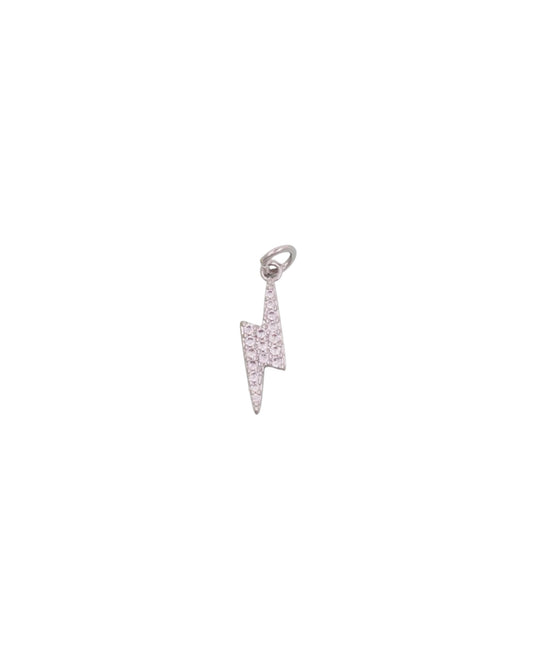Silver Lightning Charm