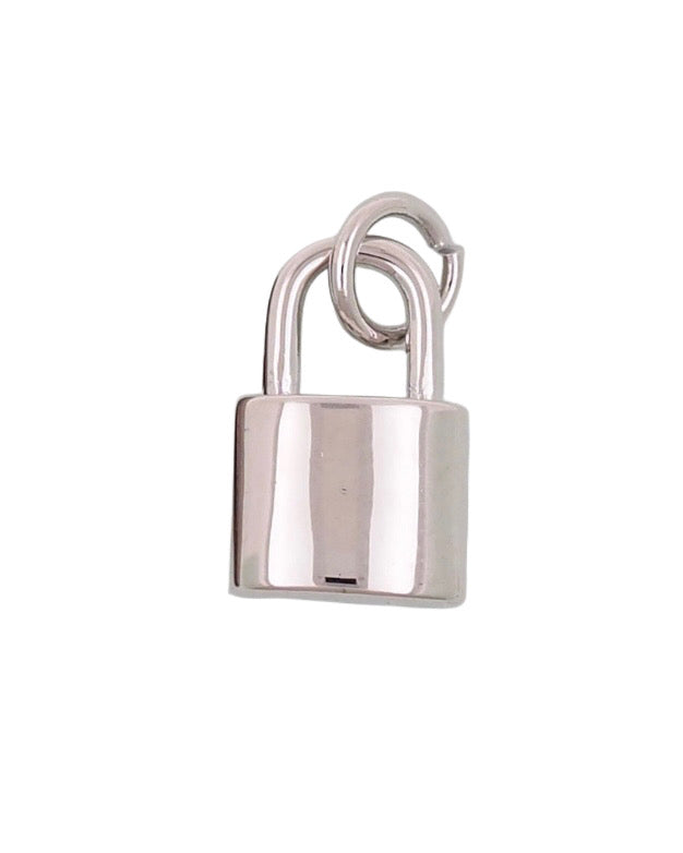 Silver Lock Charm