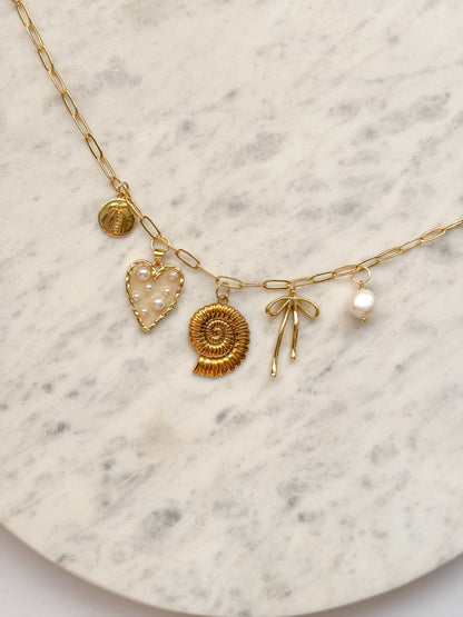 Golden Treasures Charm Necklace