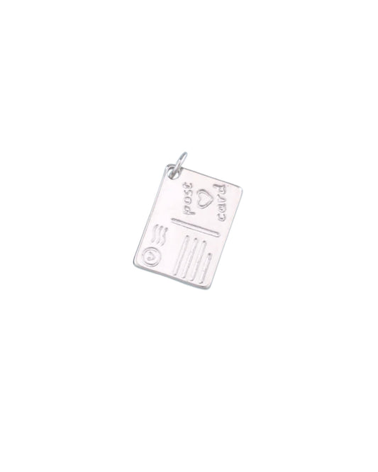 Silver Post Card Charm