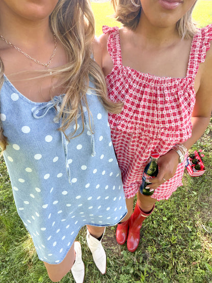 Sweetheart Gingham Top