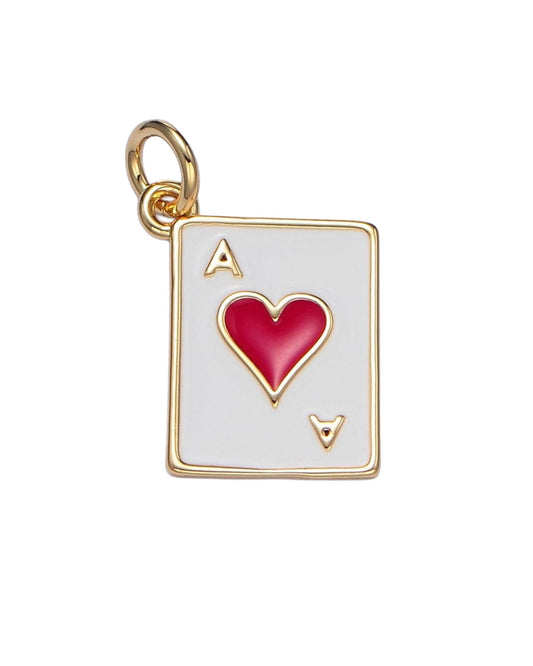 Heart Card Charm