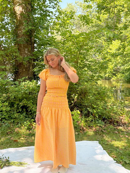 Pink Lemonade Gingham Set