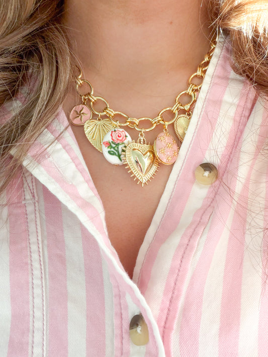 Sweetheart GG Charm Necklace
