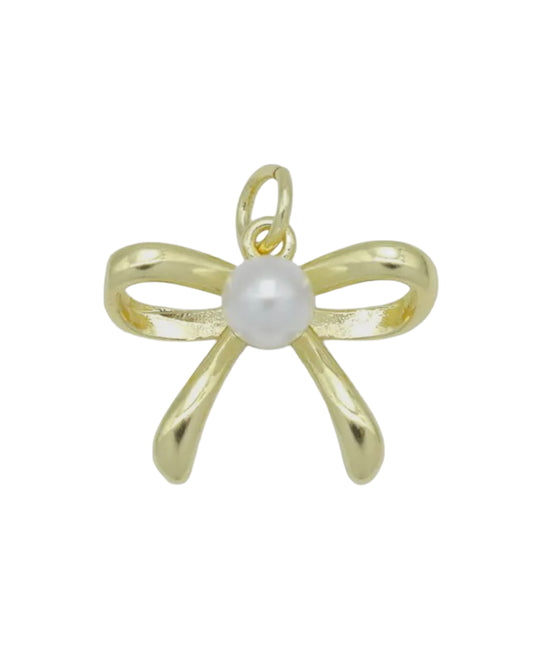 Pearl Bowknot Charm