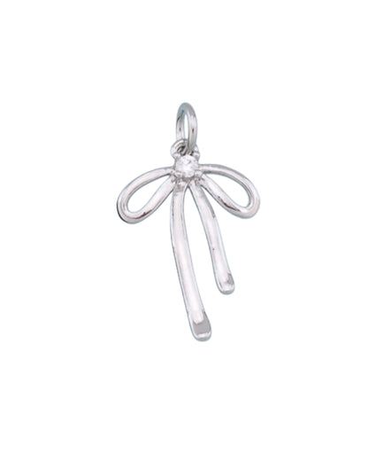 Silver Small Bow Charm