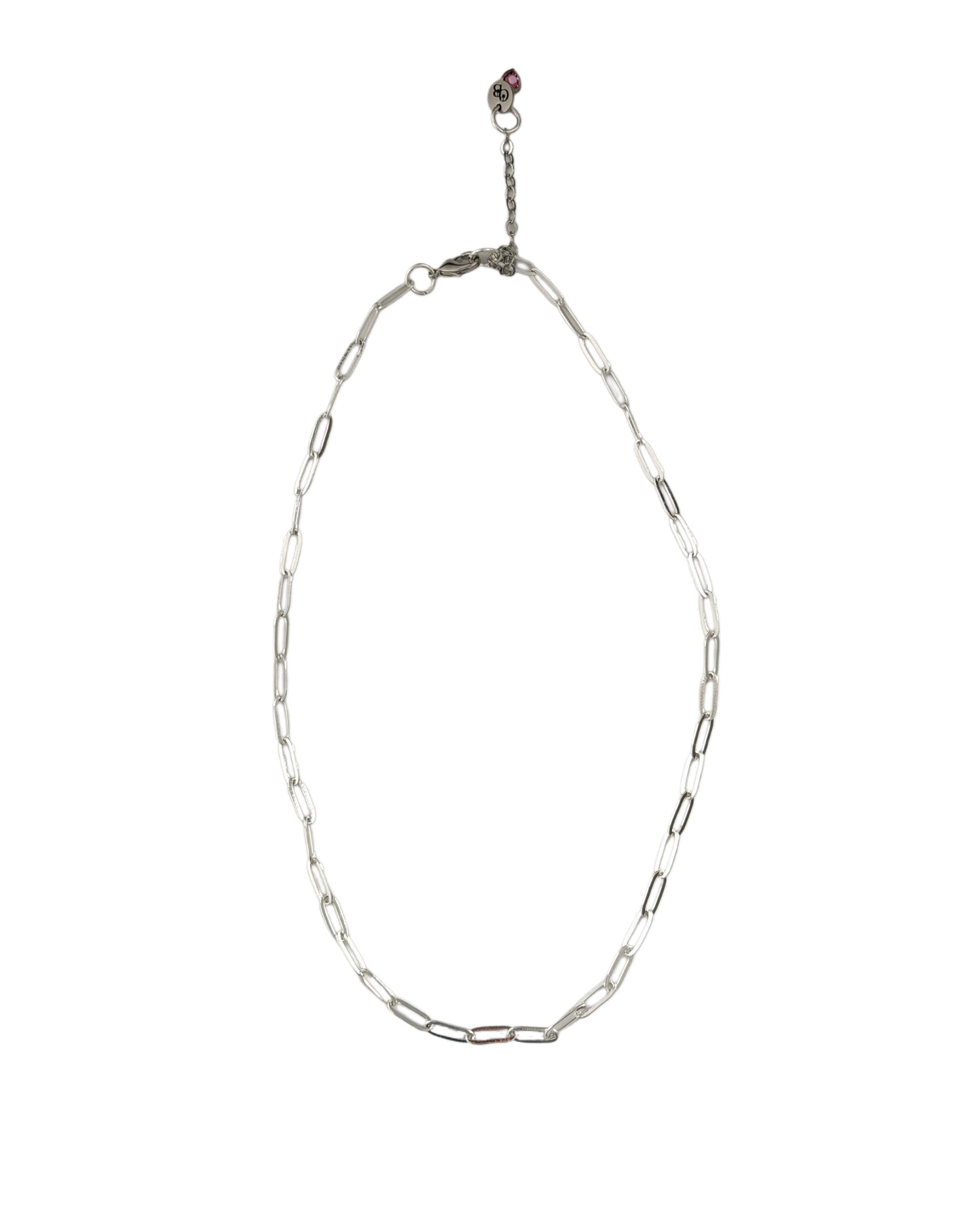 Silver Paperclip Necklace