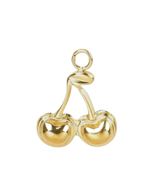 Gold Cherry Charm