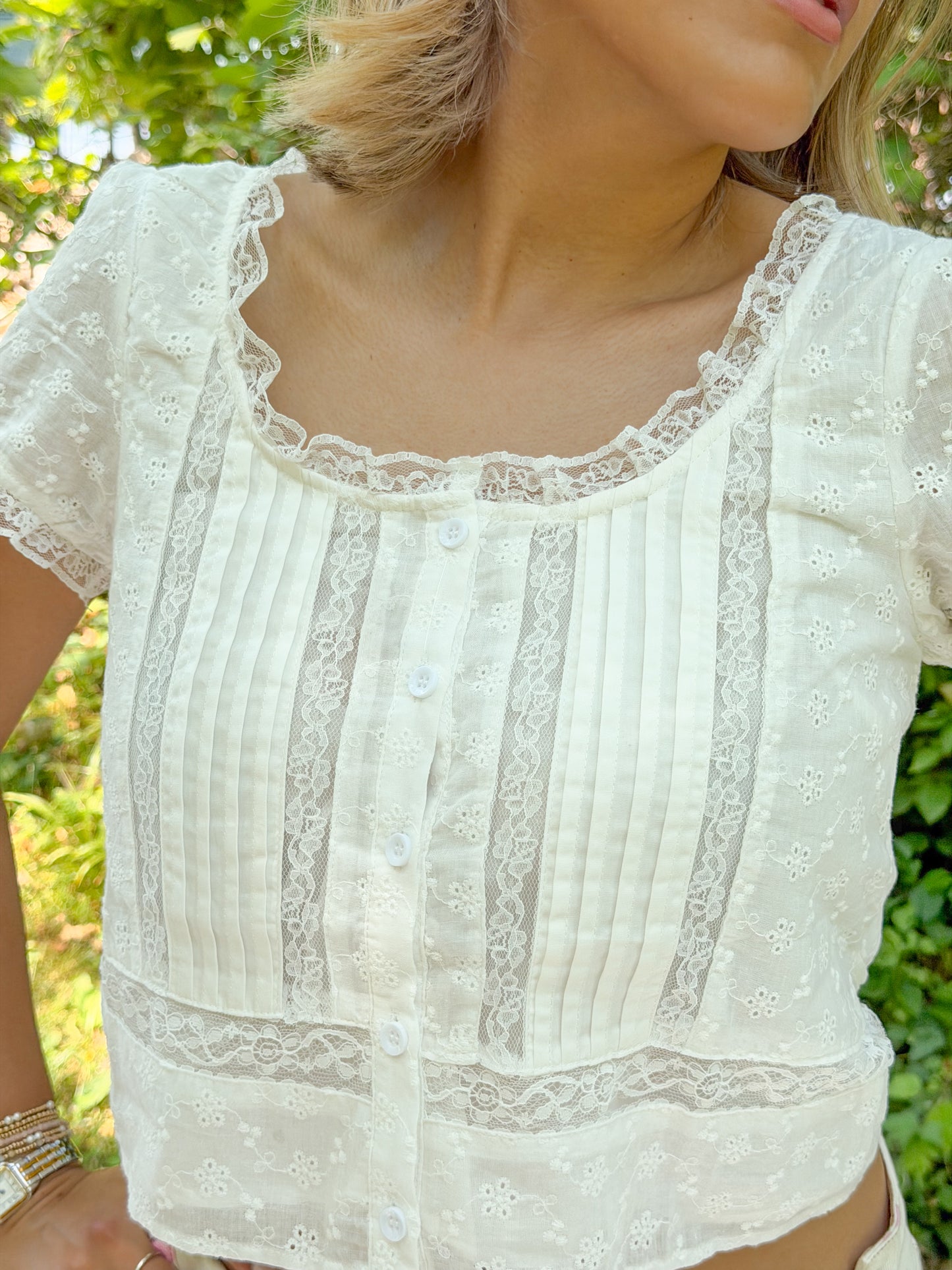 Darling White Lace Top