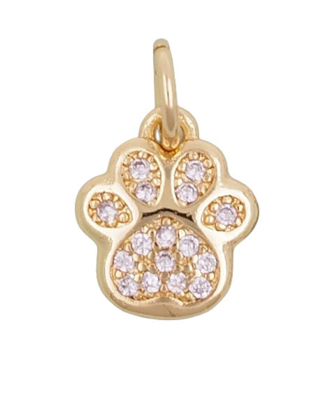 Gold Paw Charm