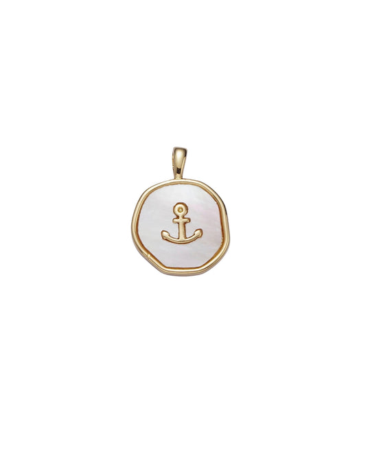 Pearl Anchor Charm