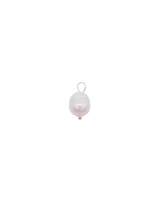 Silver Pearl Drop Charm