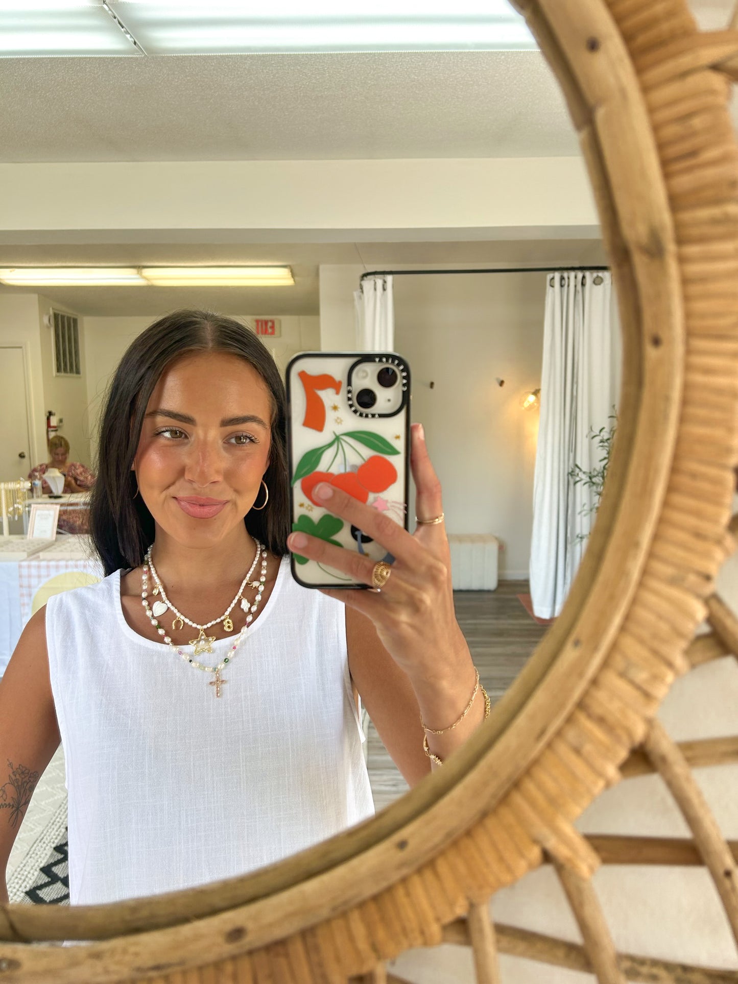 Pearl Girl Gemstone Necklace