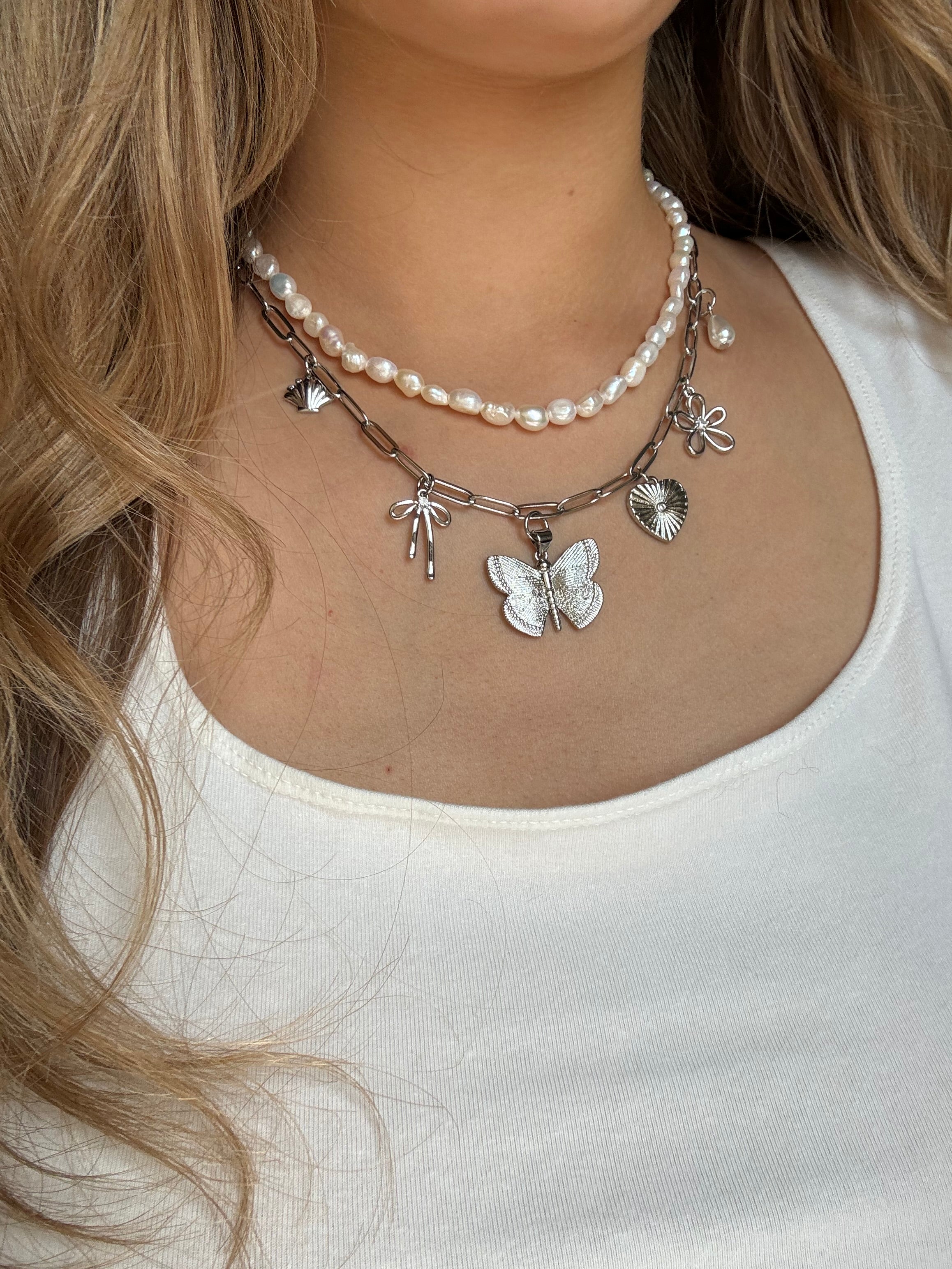 Silver Butterfly Charm – Glowing Grace