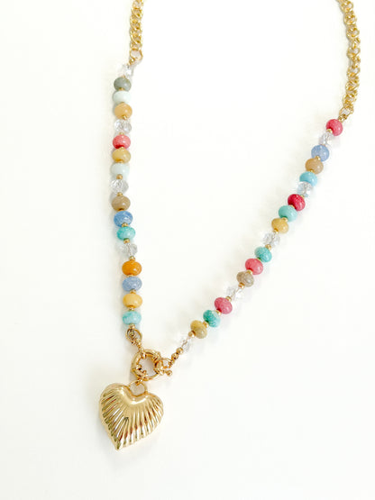XOXO Beaded Necklace