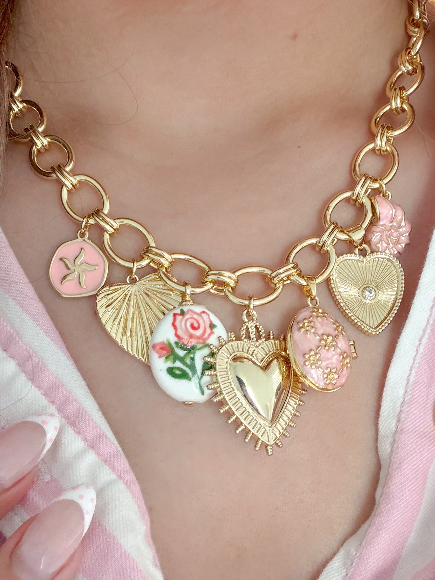 Sweetheart GG Charm Necklace