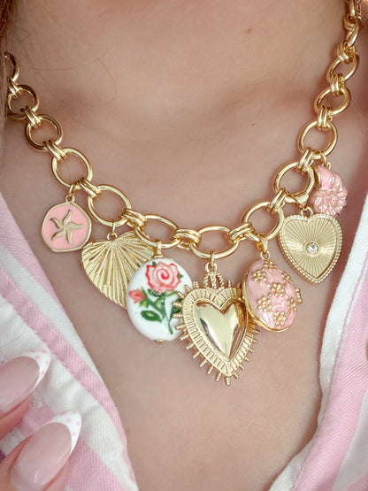 Sweetheart GG Charm Necklace