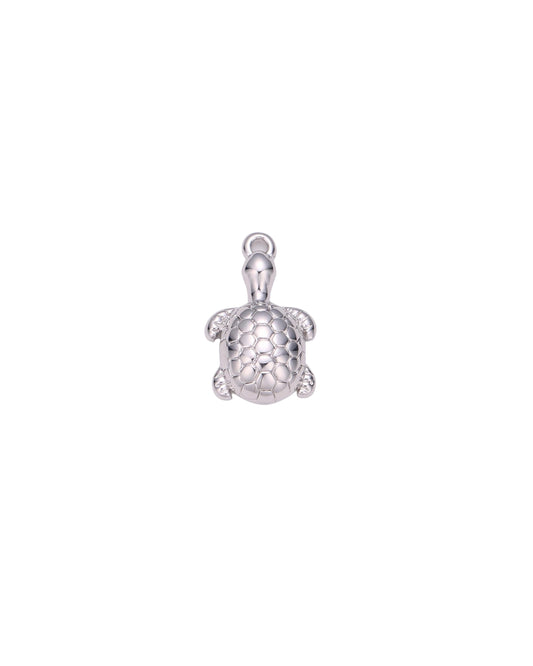 Silver Small Turtle Charm