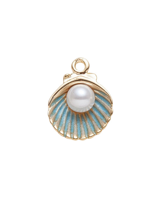 Blue Pearl Shell Charm