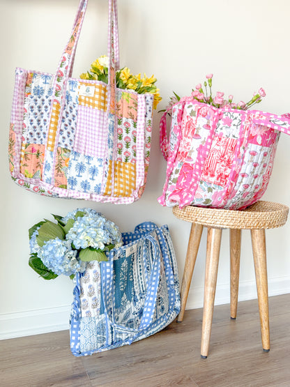 Sweet Lilac Patchwork Tote