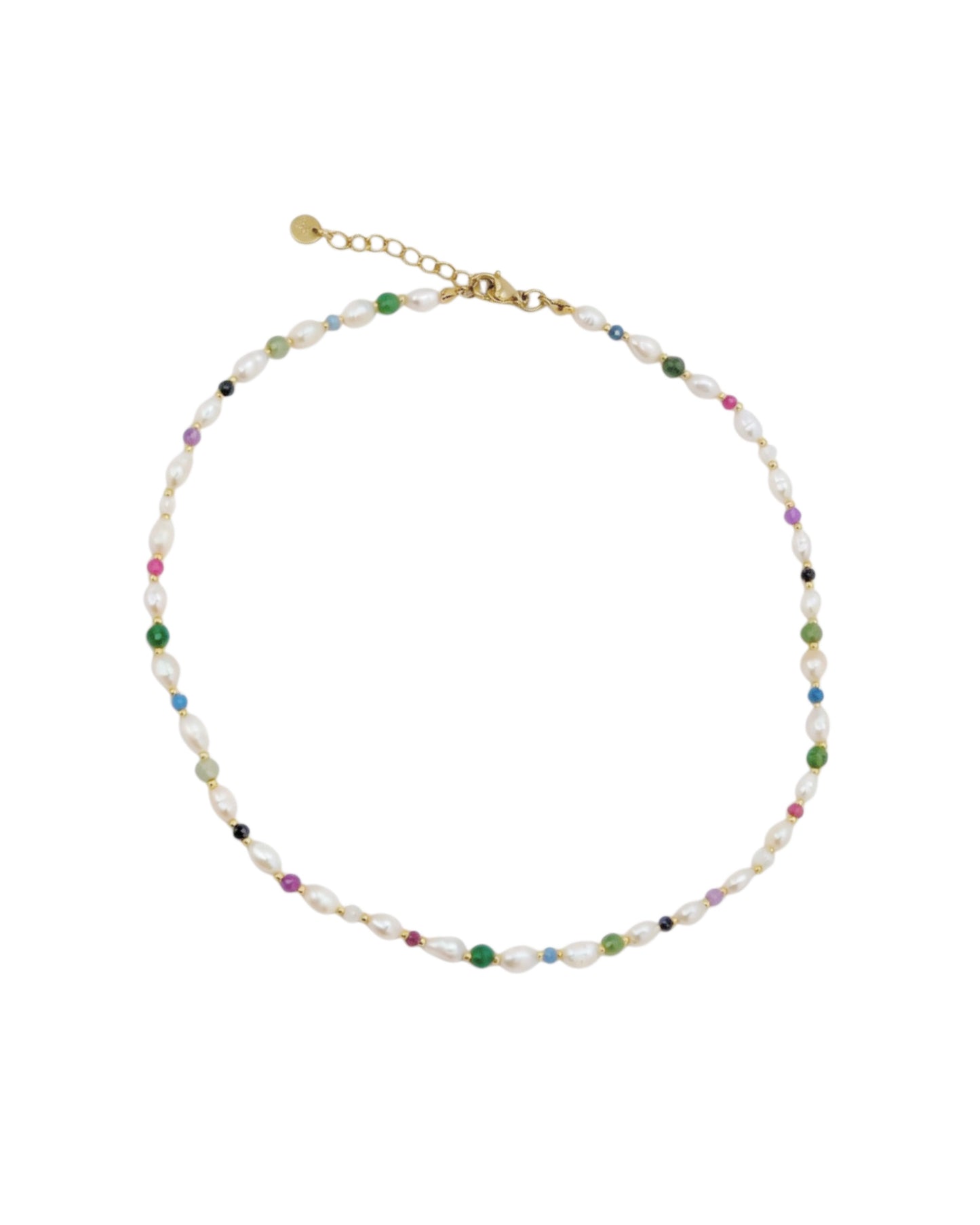 Pearl Girl Gemstone Necklace