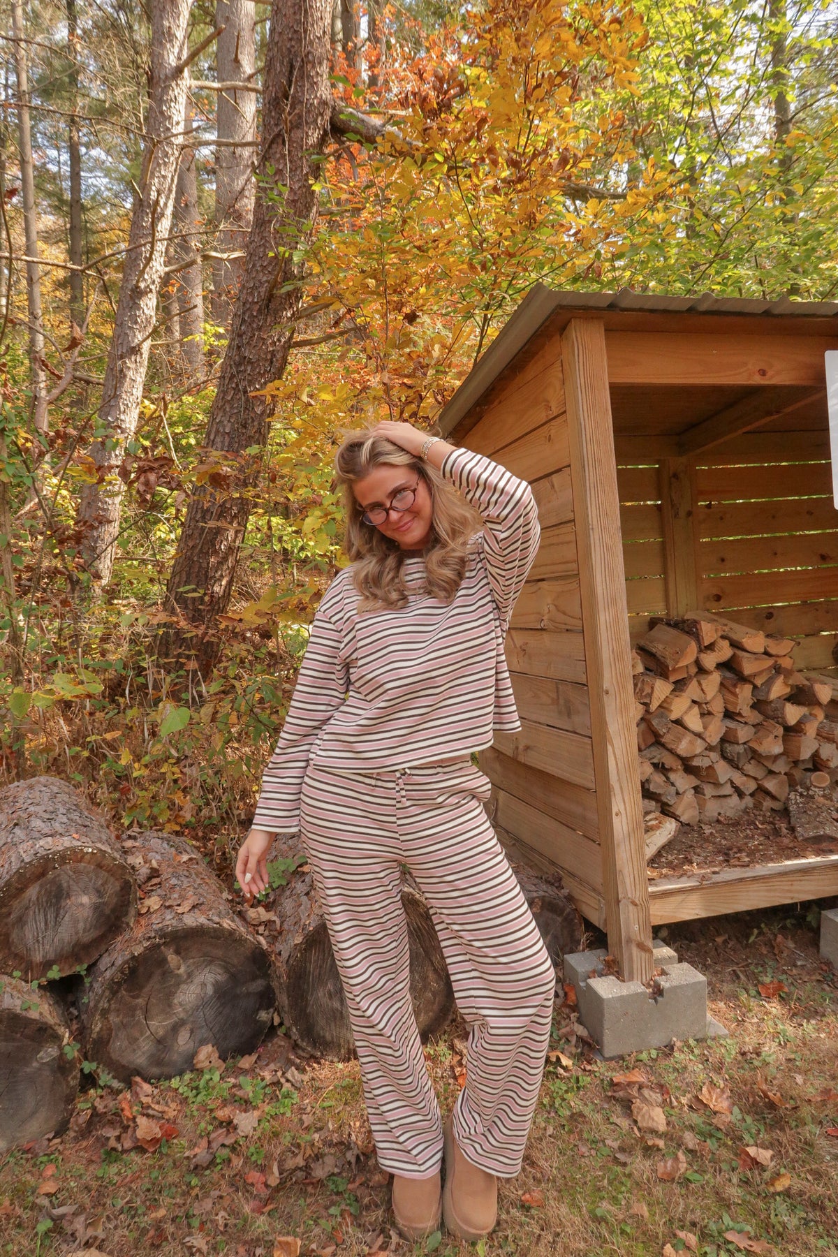 Slow Mornings Striped Set