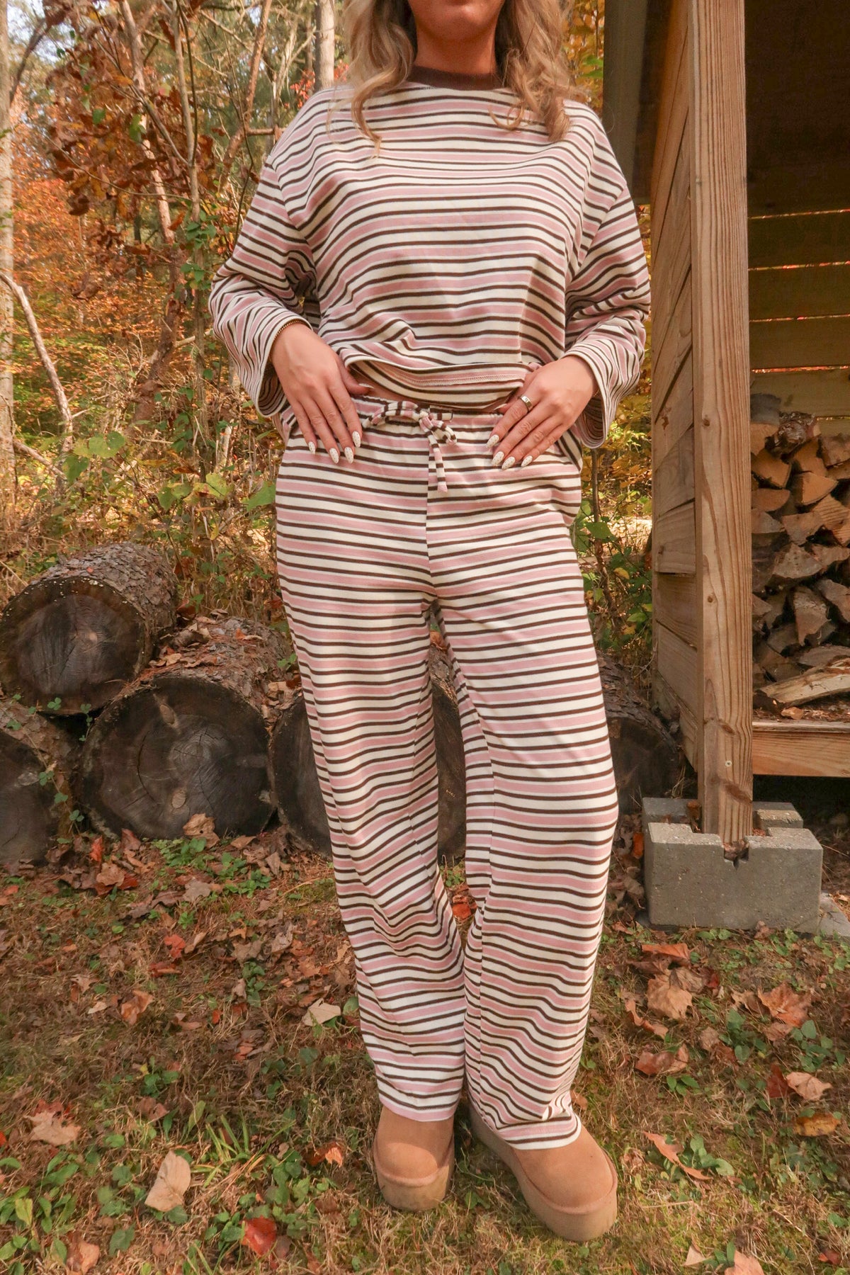 Slow Mornings Striped Set