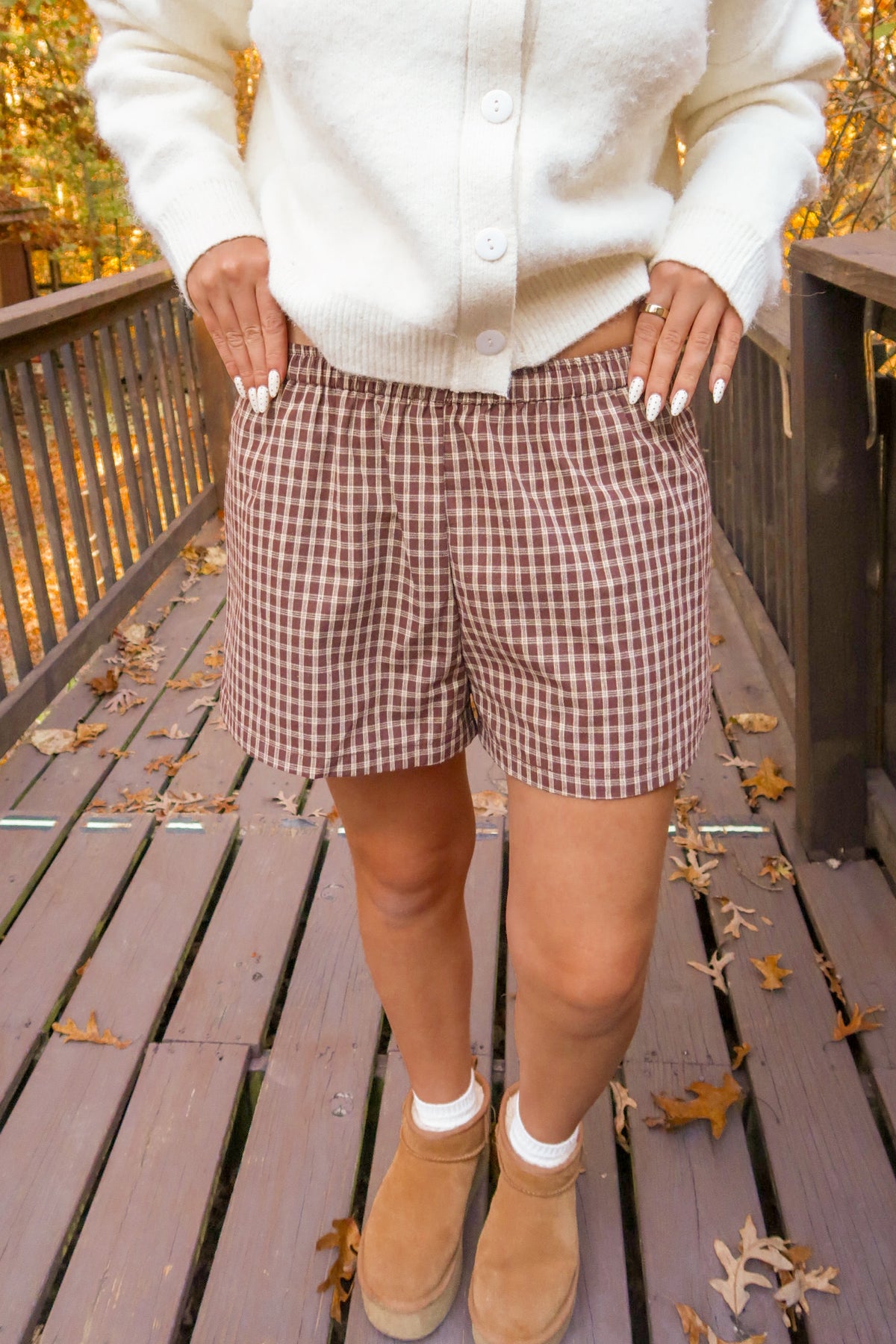 Campfire Cutie Check Shorts